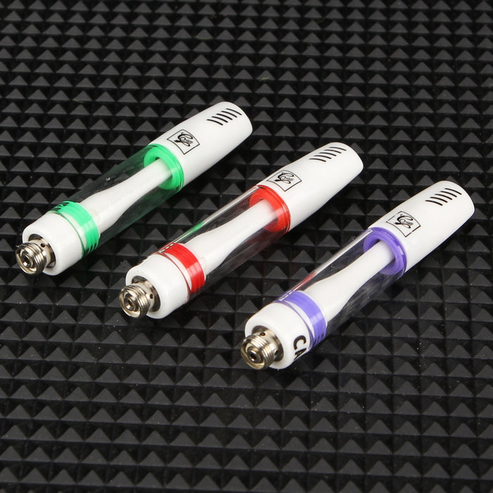 1pc CBD Oil Vape Glass Tank Refillable Oil Tank 1ML,510 Atomizer,ceramics Cigarette Holder For CBD THC