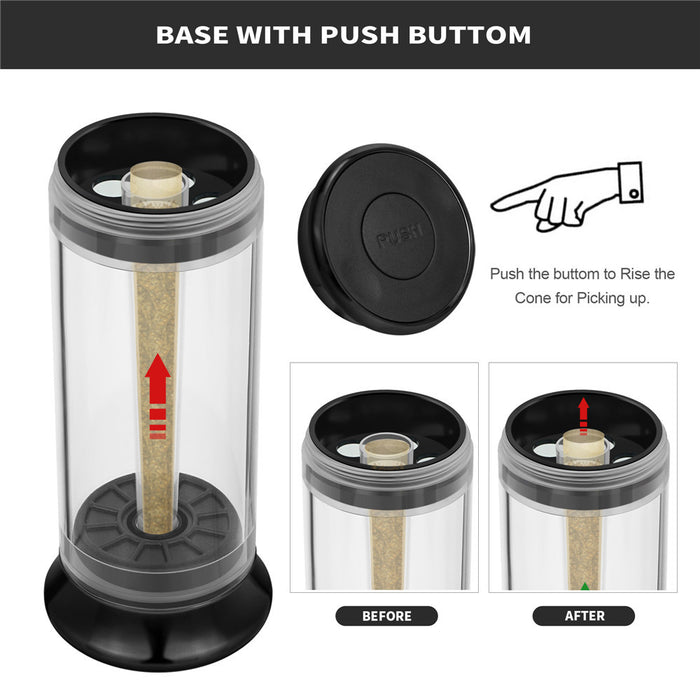 1pc 4-Layer Joint Roller Cigarette Making Machine, Manual Aluminum Spice Grass Herb Tobacco Grinder, Smoking Accessories 1.96in
