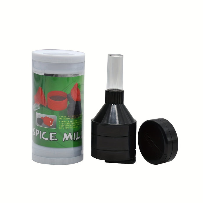 1pc, Grinder, Personality Folding Plastic Hand-shake Smoke Grinder, Medicine Bottle, Smoke Grinder, Smoking Accessories