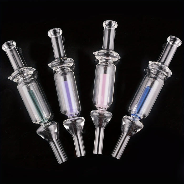 1pc, Nectar Collector Glass Colorful NC Kit Straw Oil Rigs Silicone Pipe Smoking Accessories Dab Rig Glass Water Pipe