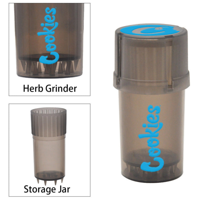 1pc, Portable Cookies Grinder With Storage Jar Air-tight, Water Proof, Smell Proof, Smoking Accessories