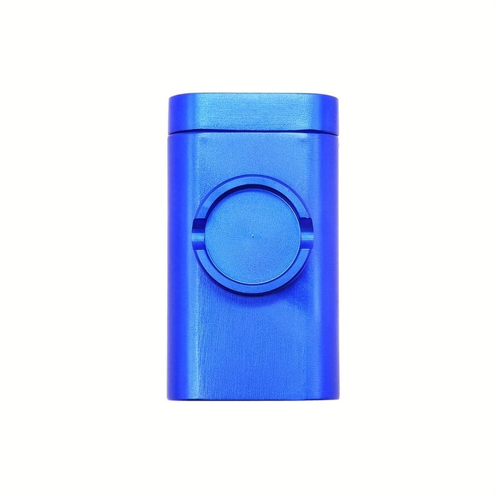 1pc, Aluminum One Hitter Dugout With Mini Grinder Smoking Set Herb Tobacco Storage Room Grinders Pipes All In One