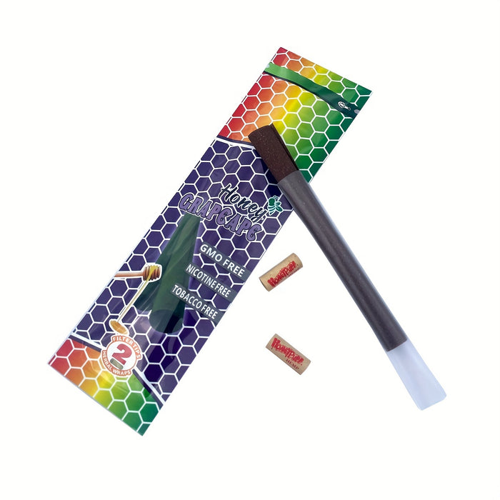 2pcs/bag, Rolling Paper, Fruit-flavored Cigar Paper With Tips, Rolling Papers For Cigarette, Cones For Smoking, Smoking Accessories