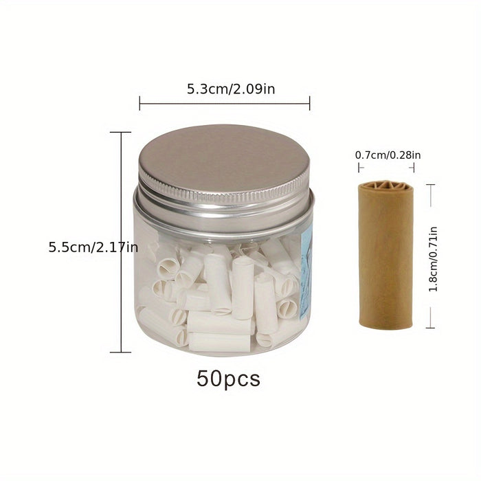 50/100pcs, Pre-rolled Paper Filter, 7MM Rolling Paper Filter Tip, Rolling Paper Tips, Filter Tips For Pre-Rolled Paper, Household Gadget, Christmas Gifts, Christmas Supplies, Christmas Party Supplies
