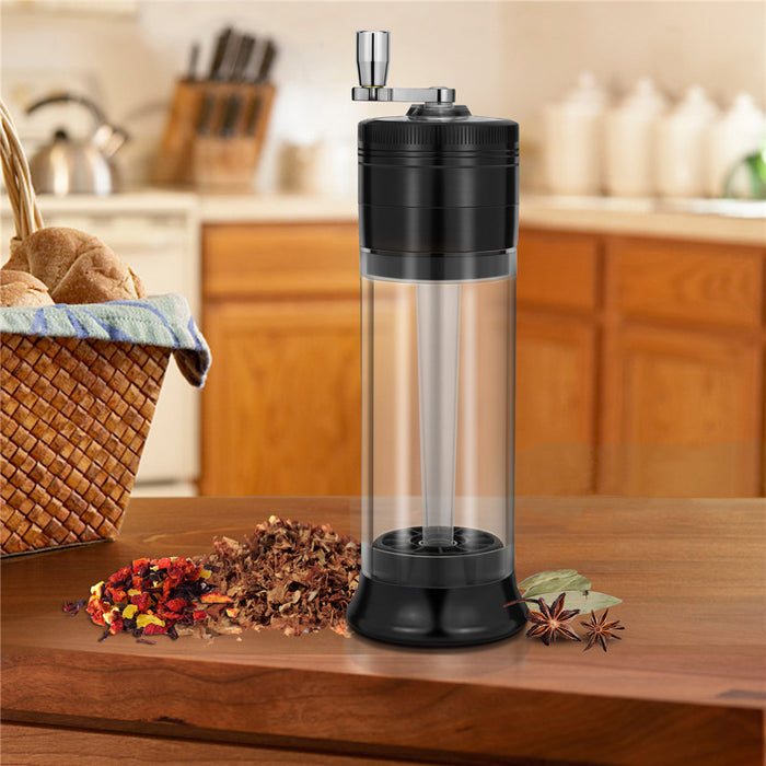 1pc 4-Layer Joint Roller Cigarette Making Machine, Manual Aluminum Spice Grass Herb Tobacco Grinder, Smoking Accessories 1.96in