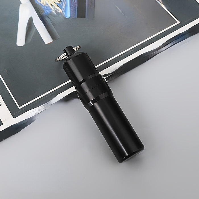 1pc Portable Zinc Alloy Cigarette Box Waterproof Cigarette Case With Key Ring For Men